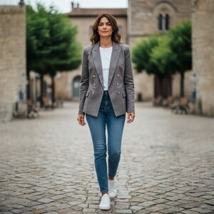 White House Black Market Casual Trophy Jacket size 14